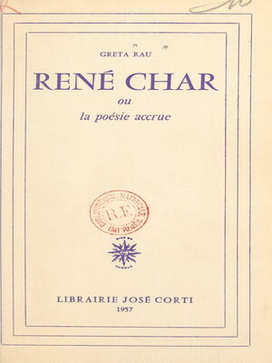 cover image of René Char
